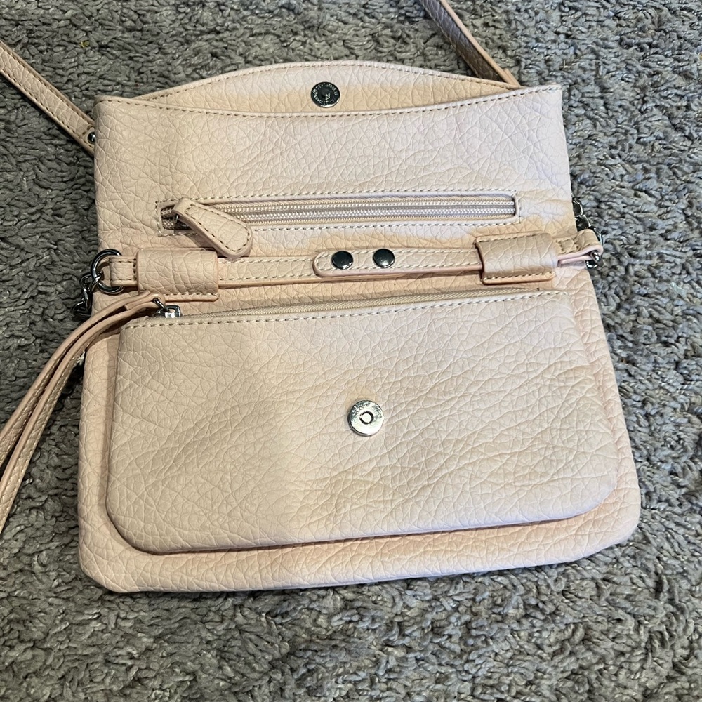 Nine West Crossbody Bag light pink in color - Picture 3 of 10